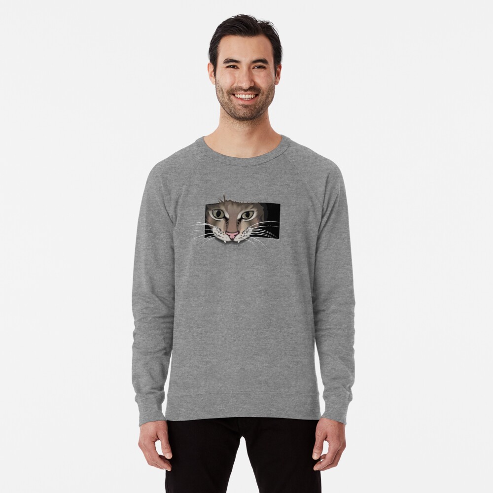 Gray cat sweatshirt