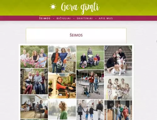 Website “Gera gimti”