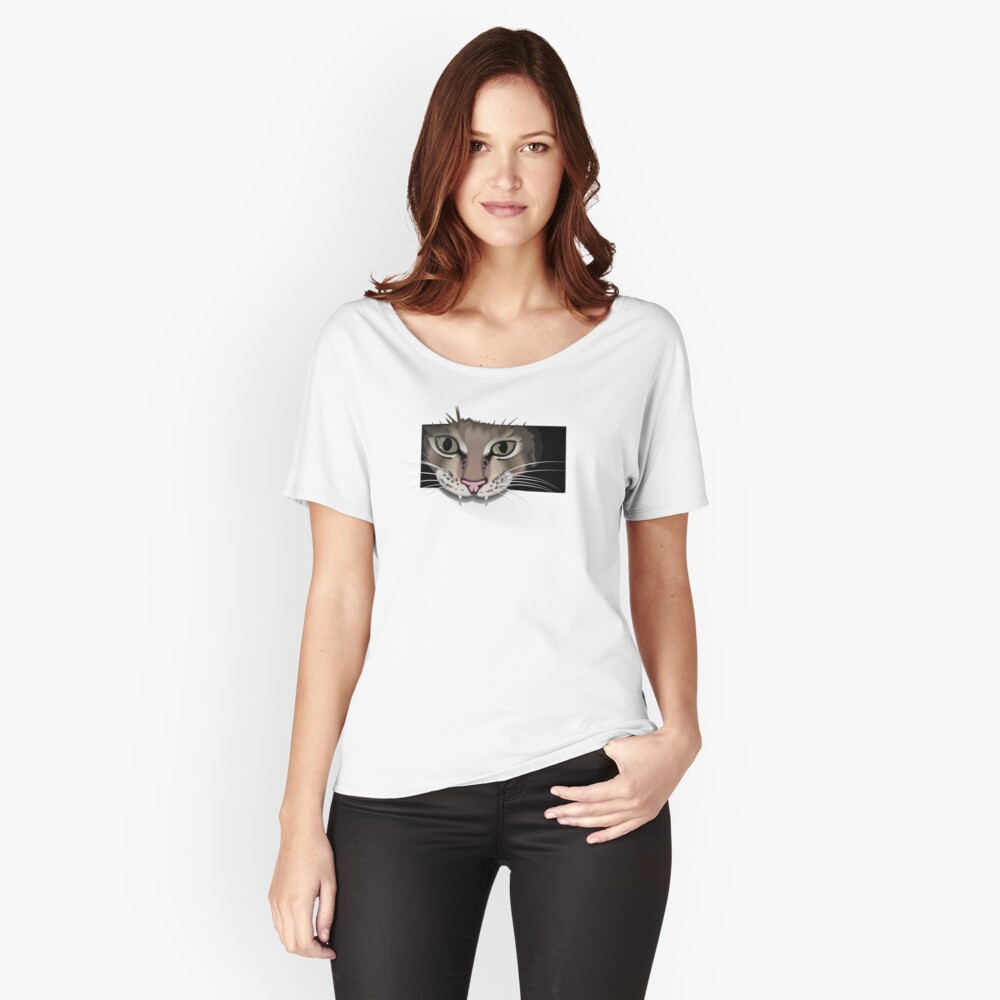Gray cat t-shirt for women